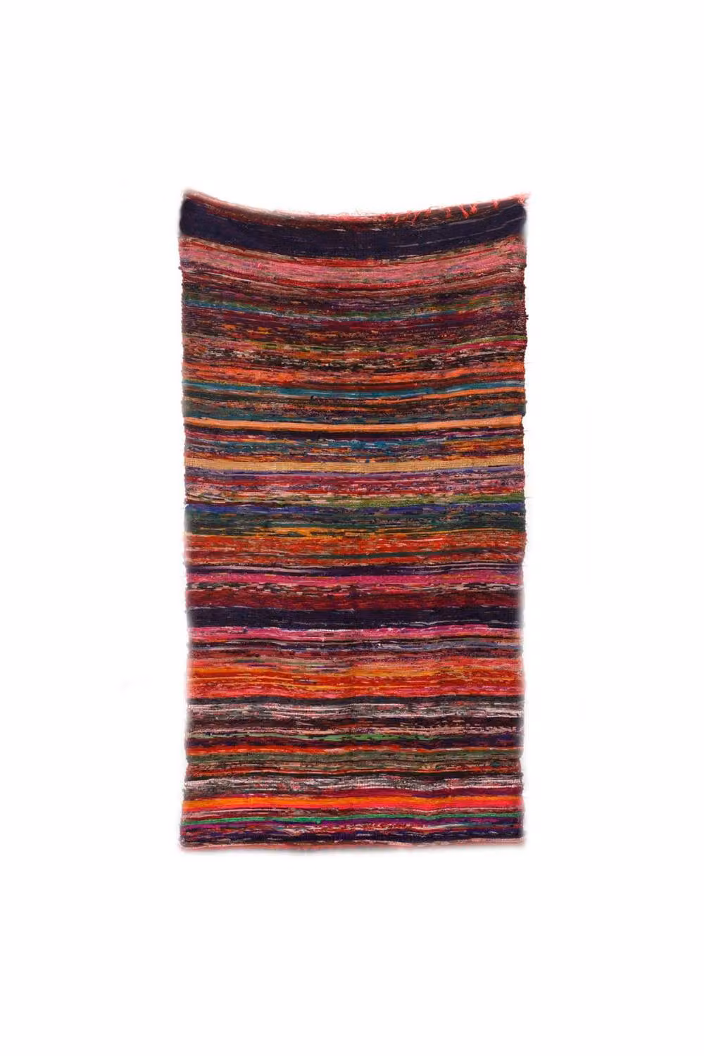 KDMD Red and Multicolour Luxury Boho Rag Rug, W: 150 cm, D: 90 cm – 2