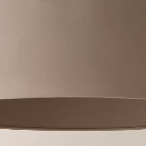 ValueLights Reni Fabric Drum Ceiling Lamp Shade in Beige, Diameter: 45 cm – 2