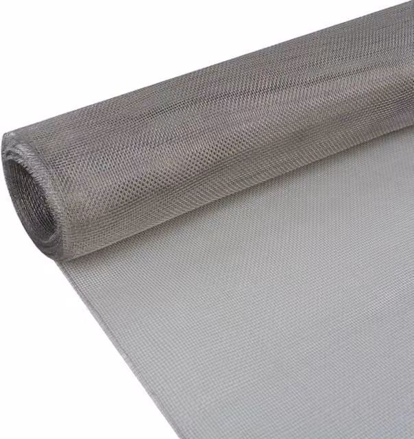 Berkfield Home Stainless Steel Mesh Screen, Silver, W: 100 cm, L: 1000 cm – 1