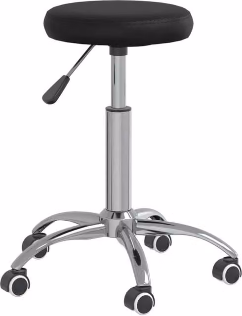 Berkfield Modern Black Faux Leather Home Office Swivel Task Chair