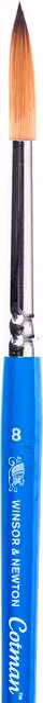 Winsor & Newton Cotman Series 111 Round Designer's Brush No. 8, Blue – 1