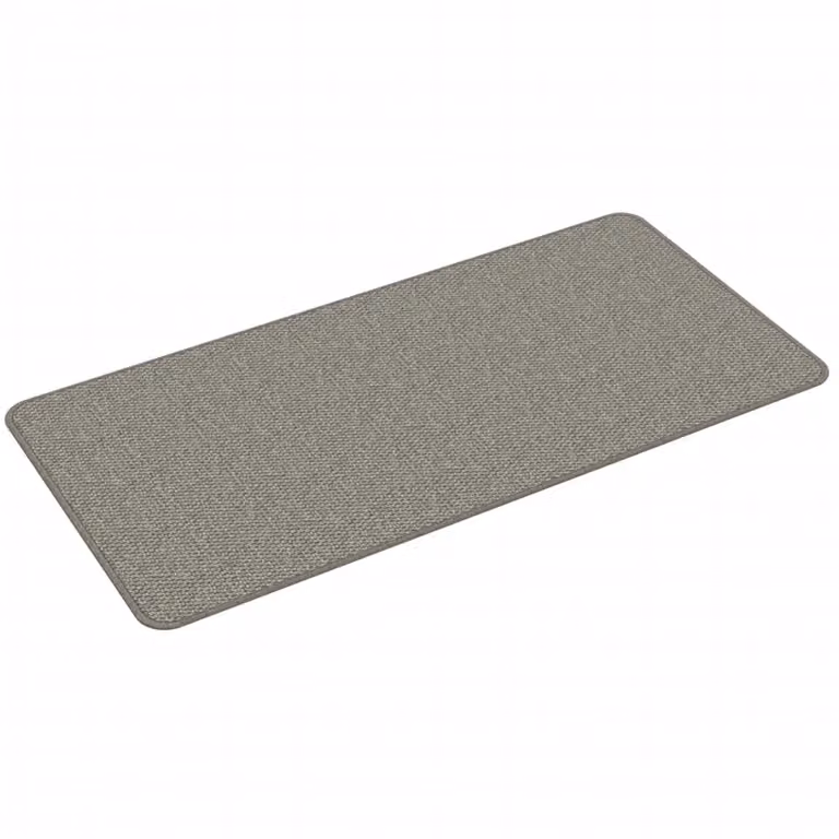 Berkfield Home Sisal Look Round Carpet Runner in Silver, Diameter: 100 cm