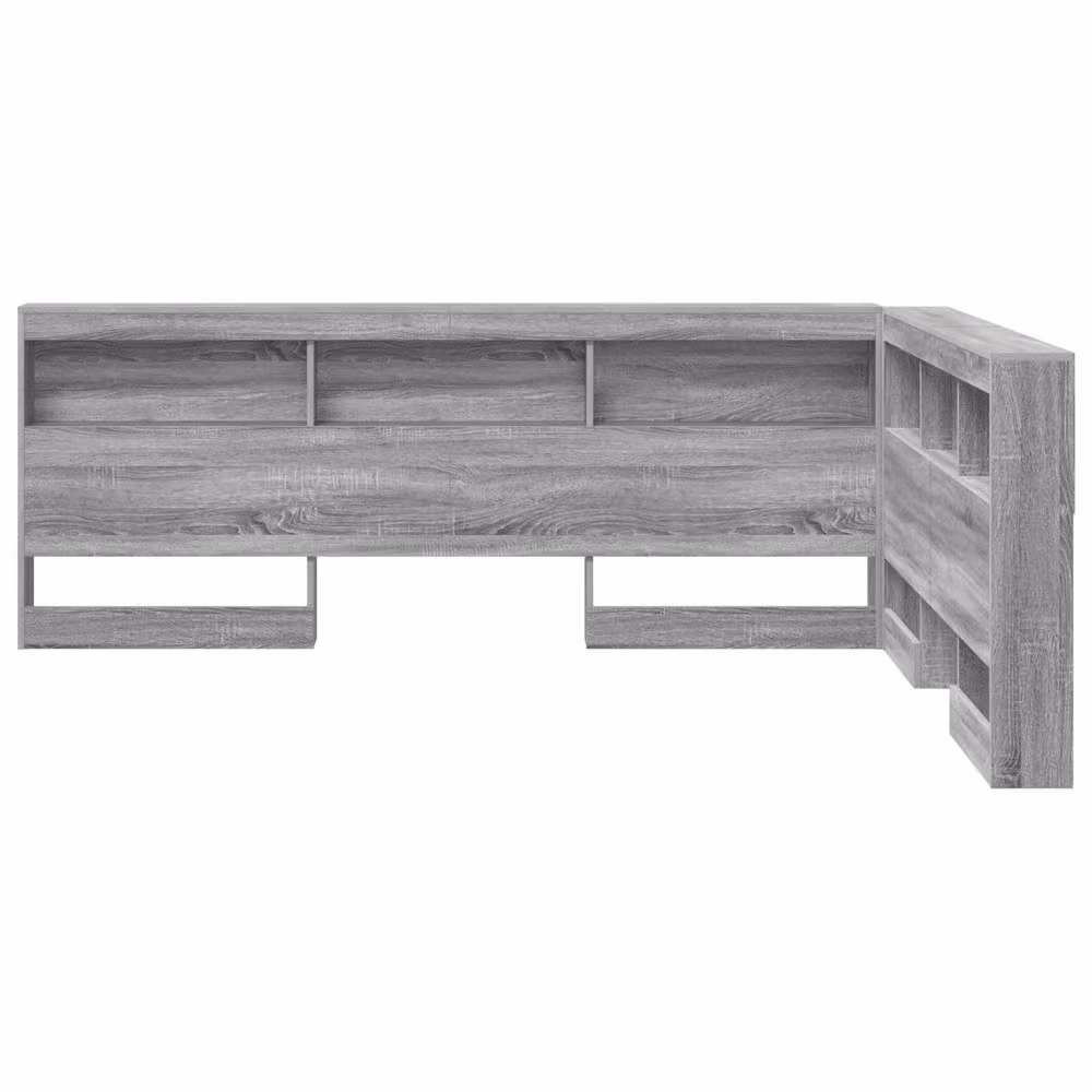 Berkfield Home Grey Sonoma Storage Headboard with Integrated Shelf, 150 cm – 2