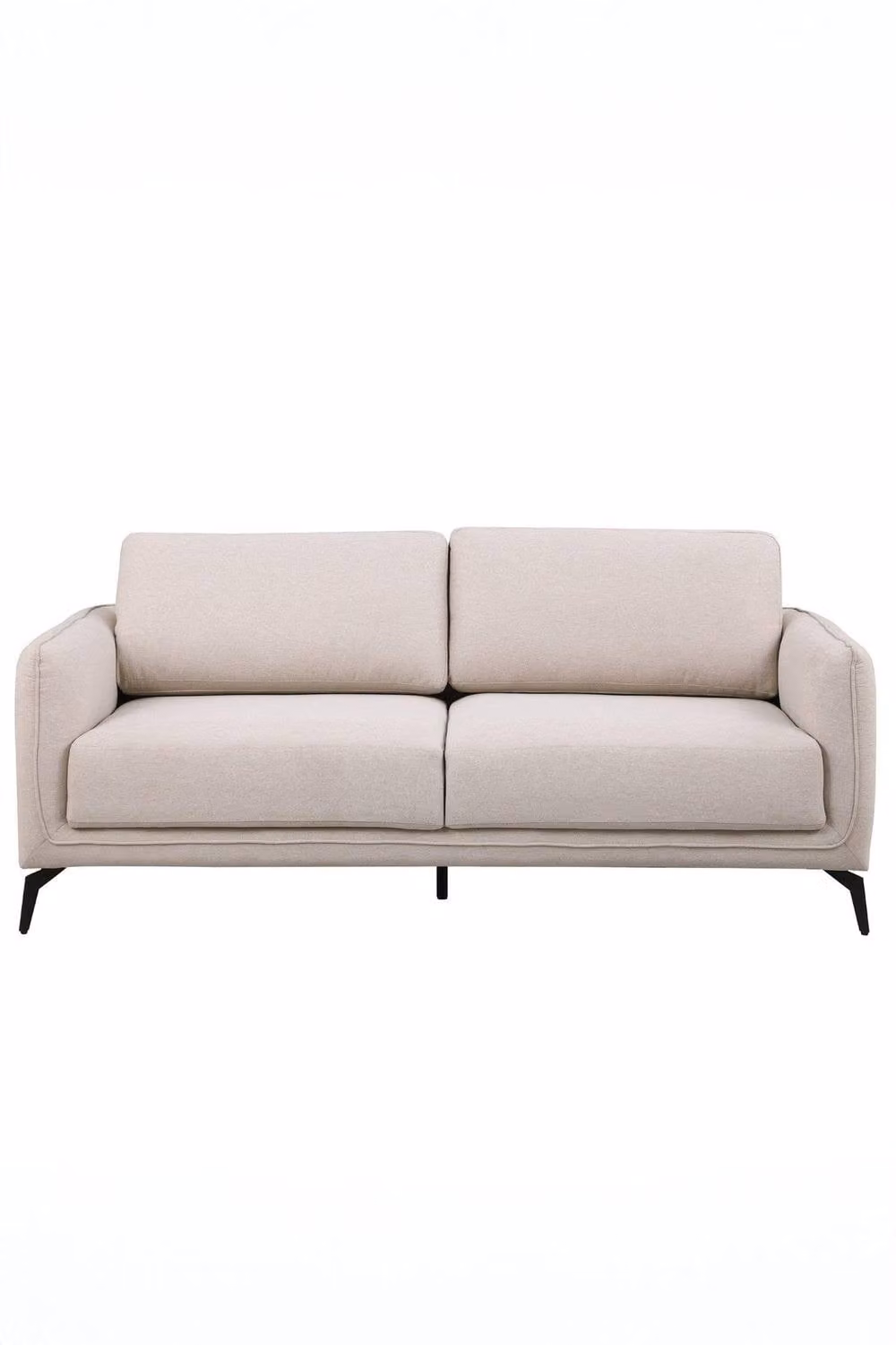 More4Homes Oslo Scandi Style 3 Seater Fabric Sofa in Beige – 2