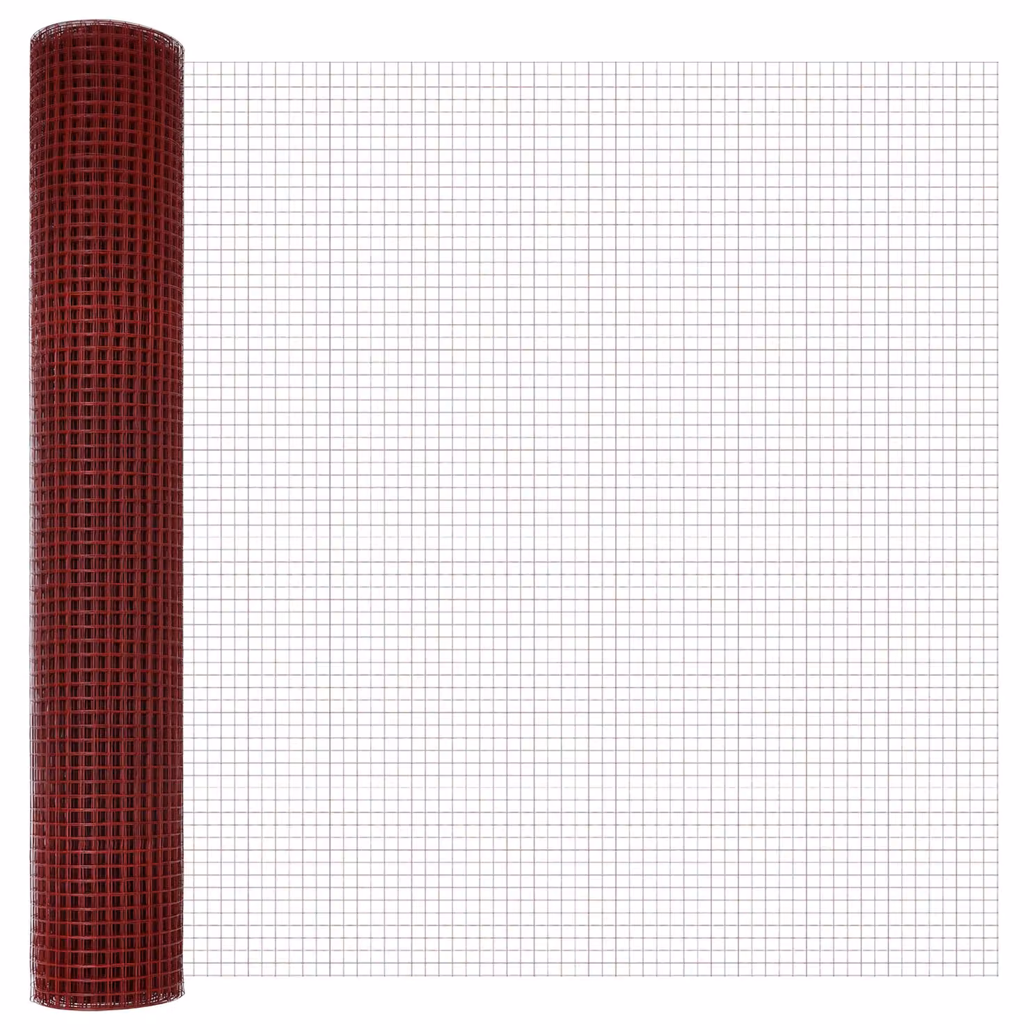 Berkfield Home Red PVC Coated Steel Welded Wire Fence, H: 1.5 m x W: 25 m – 3