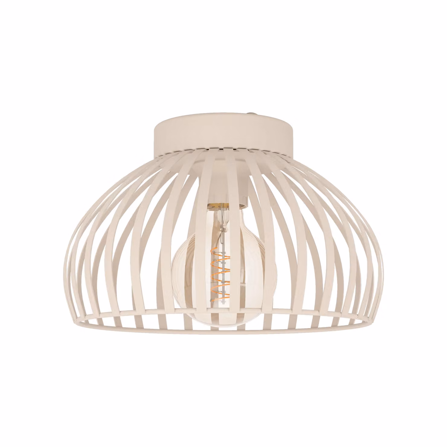 Eglo Mogano 3 Sandy Steel Industrial Ceiling Light in Beige – 2