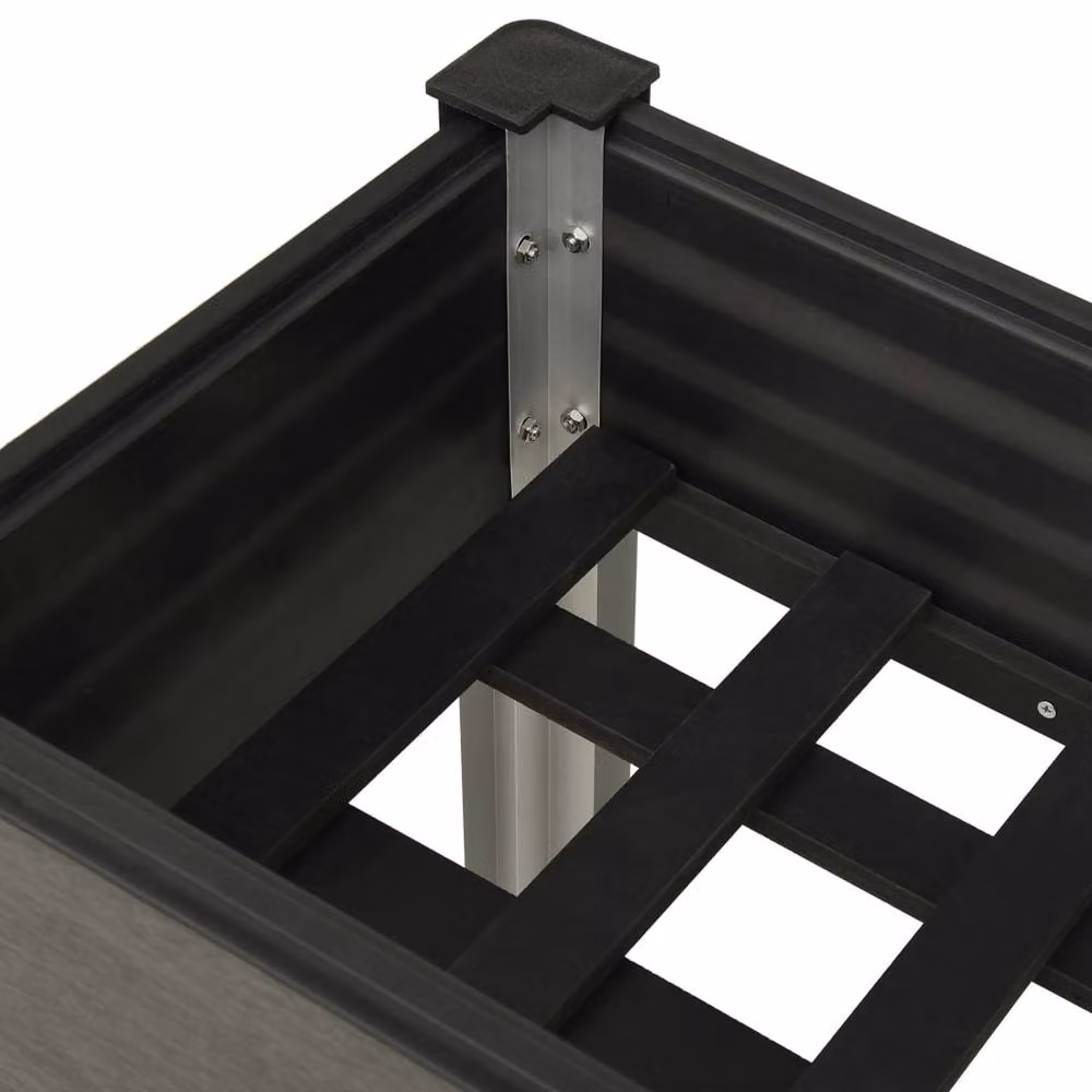 Berkfield Home Garden Grey WPC Raised Bed, W/D/H: 75 x 40 x 75 cm – 3