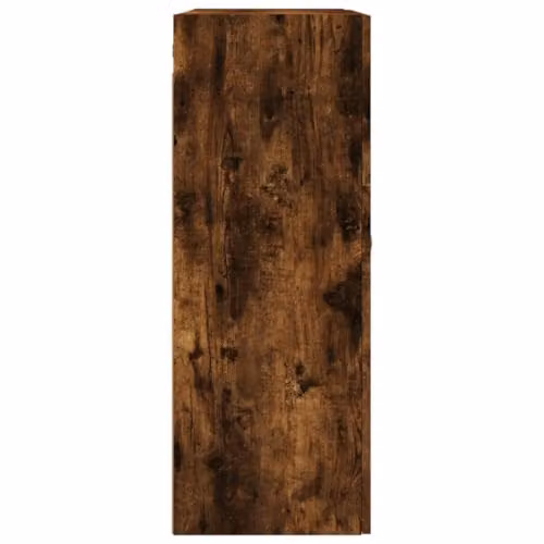 vidaXL Modern Wall Mounted Storage Cabinet in Smoked Oak, W/D/H: 90.0 x 34.0 x 69.5 cm – 4