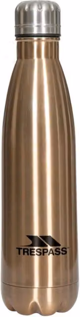 Trespass Caddo Vacuum Insulated Stainless Steel Thermal Flask in Bronze, 500 ml