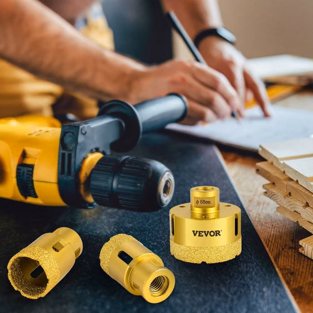 VEVOR 5-Piece Gold Diamond Hole Saw Kit – 7