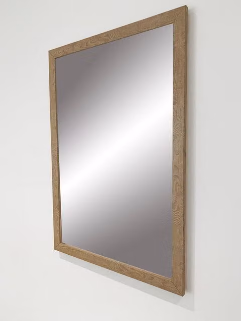 Benjamin Tate Design LTD Interior Cream Lux Rectangular Wall Mirror in Yellow, 71 x 71 cm