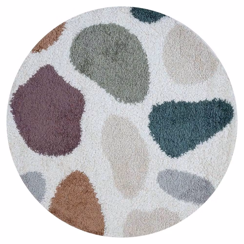 THE RUGS Moodi Pebble Design Shaggy Soft High Pile Multicolour Living Room Rug, W: 160 cm, L: 230 cm – 9