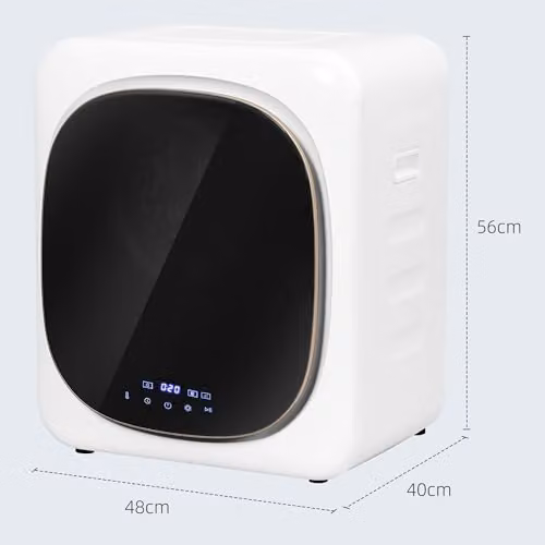 HOMCOM Vented Countertop Tumble Dryer, 2.5kg Dry Capacity, White – 6