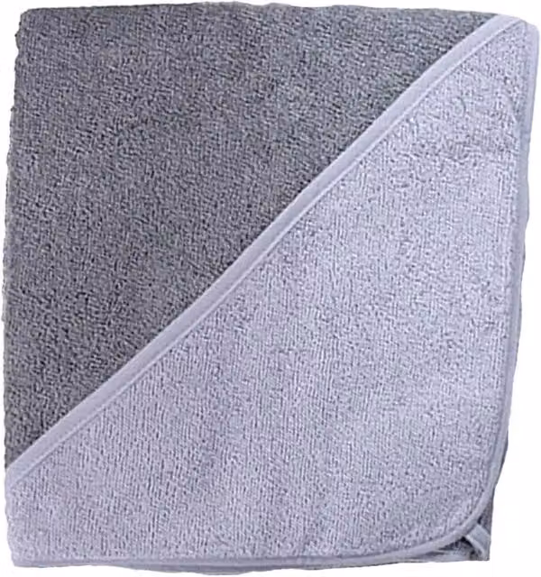 ARTG Babiezz Fluffy Cotton Hooded Baby Towel in Grey
