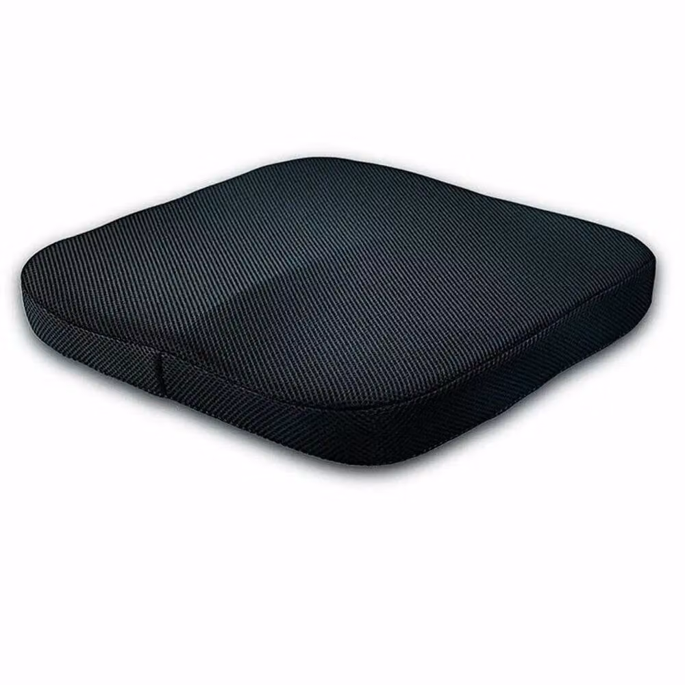 FLAVORA Ergonomic Memory Foam Orthopedic Chair Pad in Black, W: 100 cm x L: 190 cm – 1