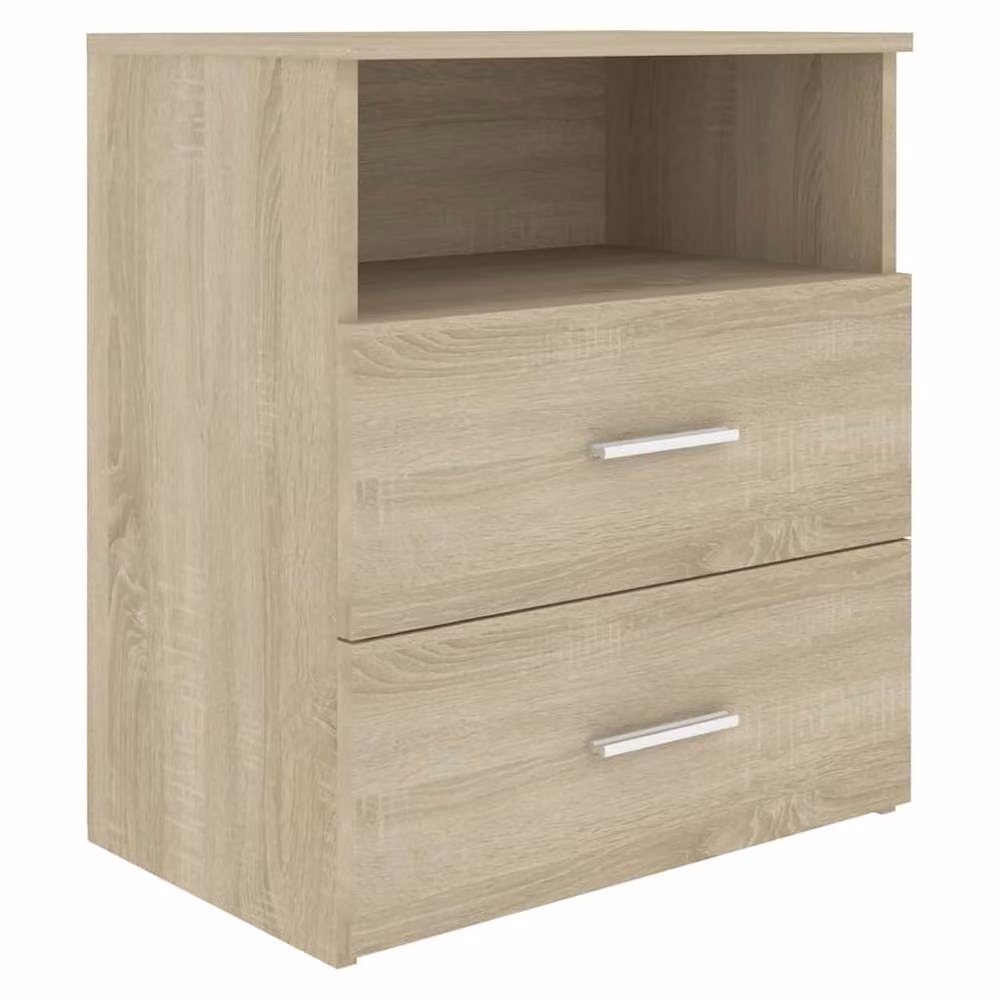 Berkfield Home Sonoma Oak Bed Cabinet in Brown, W: 50 cm, D: 32 cm, H: 60 cm – 2