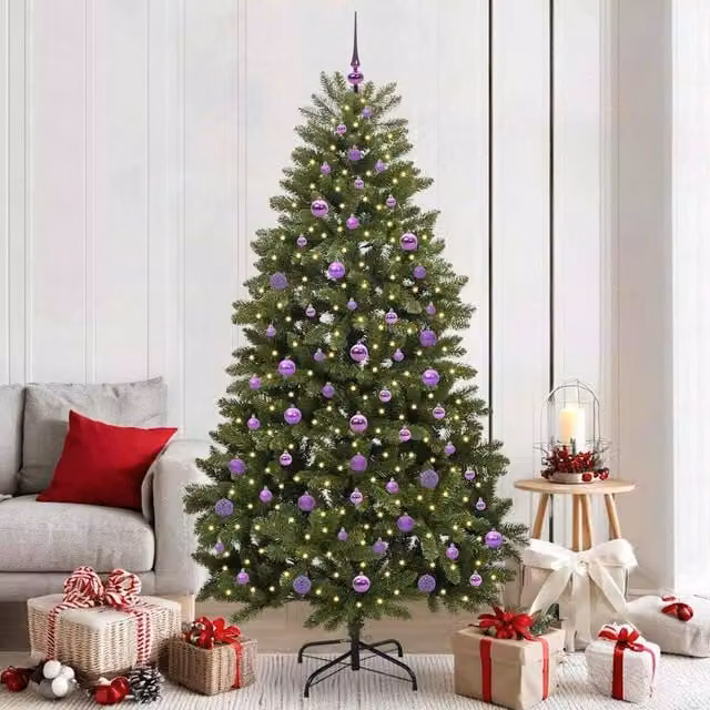 Berkfield Home Artificial Green Christmas Tree with Stand, Height: 210 cm
