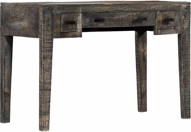 Berkfield Home Black Solid Mango Wood Writing Desk, W/D/H: 110 x 50 x 75 cm – 1