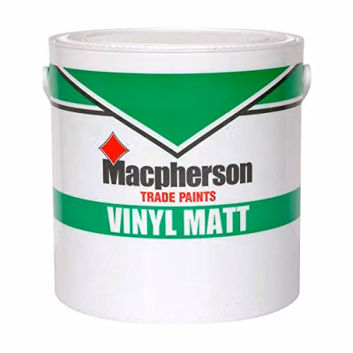 Macpherson Vinyl Matt Paint in Brilliant White, 2.5 l