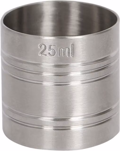 Rink Drink Stainless Steel Jigger Thimble Measure, 25ml, Silver – 2