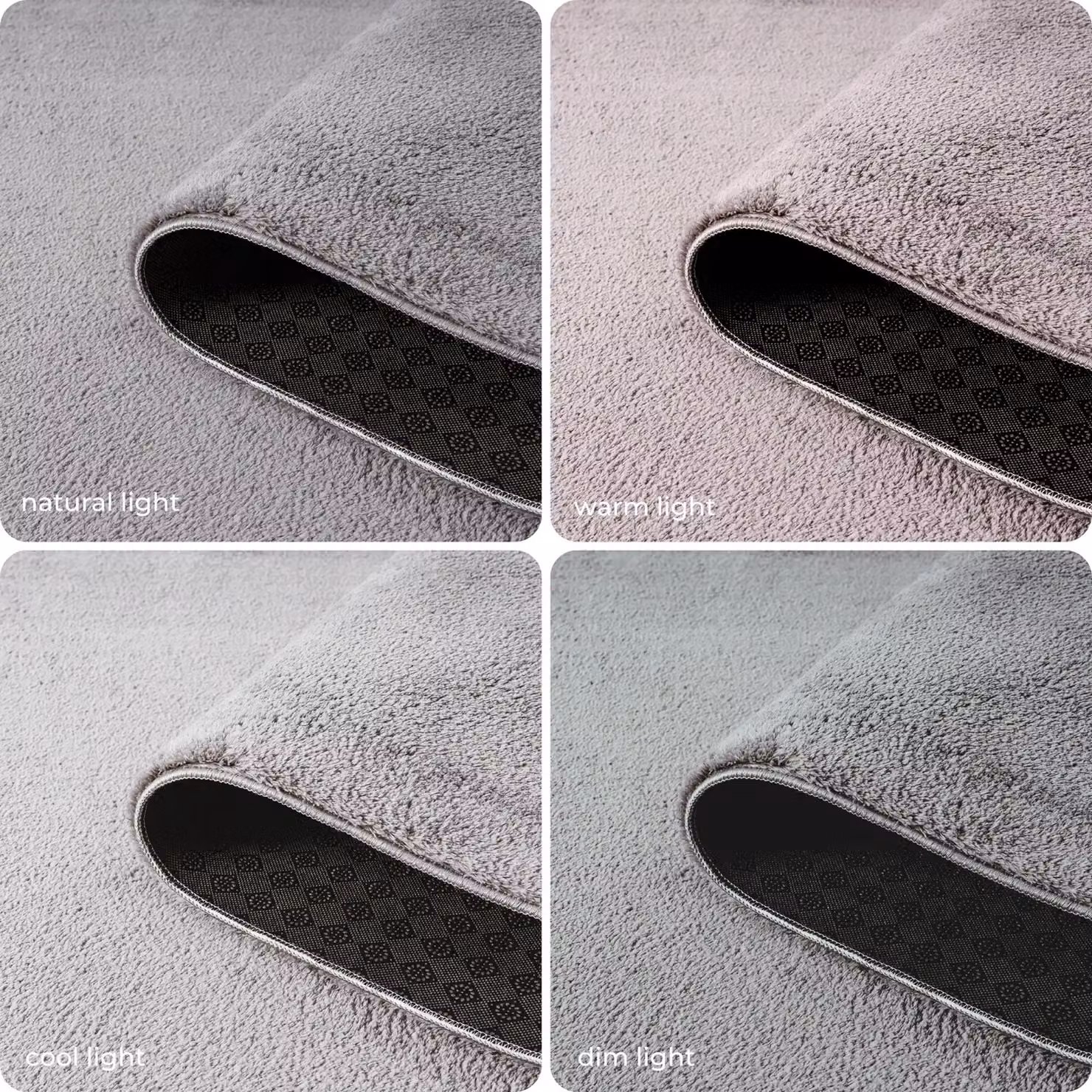 Desire Rugs Comfy Washable Plain Modern Grey Hallway and Living Room Runner Rug, W: 60 cm, L: 200 cm – 4