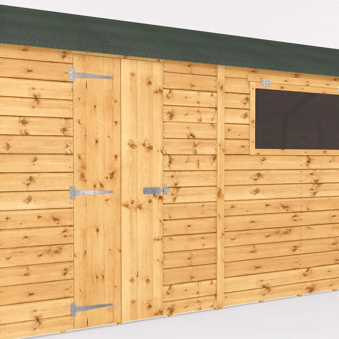 Mercia Premium Shiplap Reverse Apex Workshop in Brown, W: 606.2 cm, D: 323.0 cm, H: 250.3 cm – 3