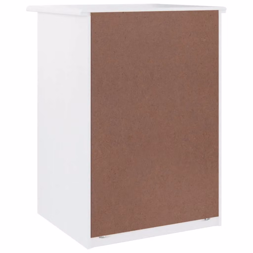Berkfield Home ALTA Bedside Cabinet in White Solid Pine, W/D/H: 41 x 35 x 55 cm – 3