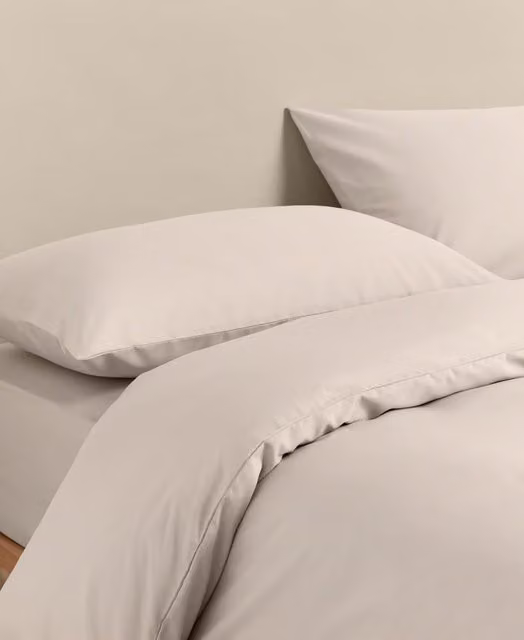 M&S Stay Cool Lyocell Rich Bedding Set, Beige, W: 180 cm x L: 200 cm