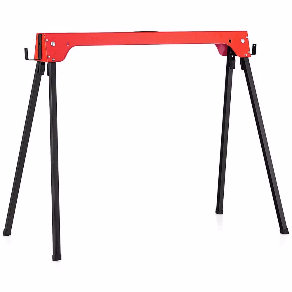 Havendro Red Metal Compact Folding Sawhorses, 2-Piece Set – 2
