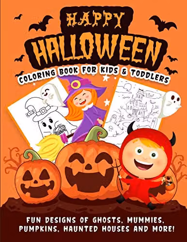 Happy Harper Multicolour Halloween Coloring Book for Children