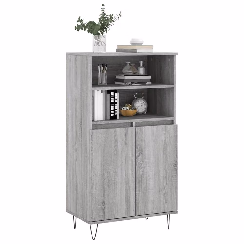 Berkfield Home Grey Sonoma Highboard W/D/H: 60 x 36 x 110 cm – 3