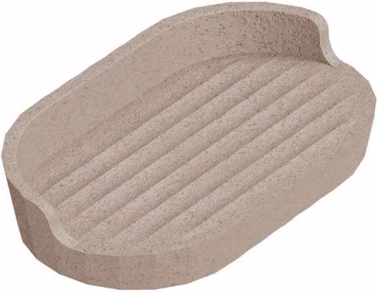 Cosmic Avenir Rectangular Soap Dish in Beige Plastic