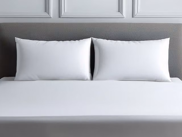 Home Sweet Home UK White Cotton Housewife Pillowcase Pair, 200 Thread Count, W/D/H: 48 x 74 cm