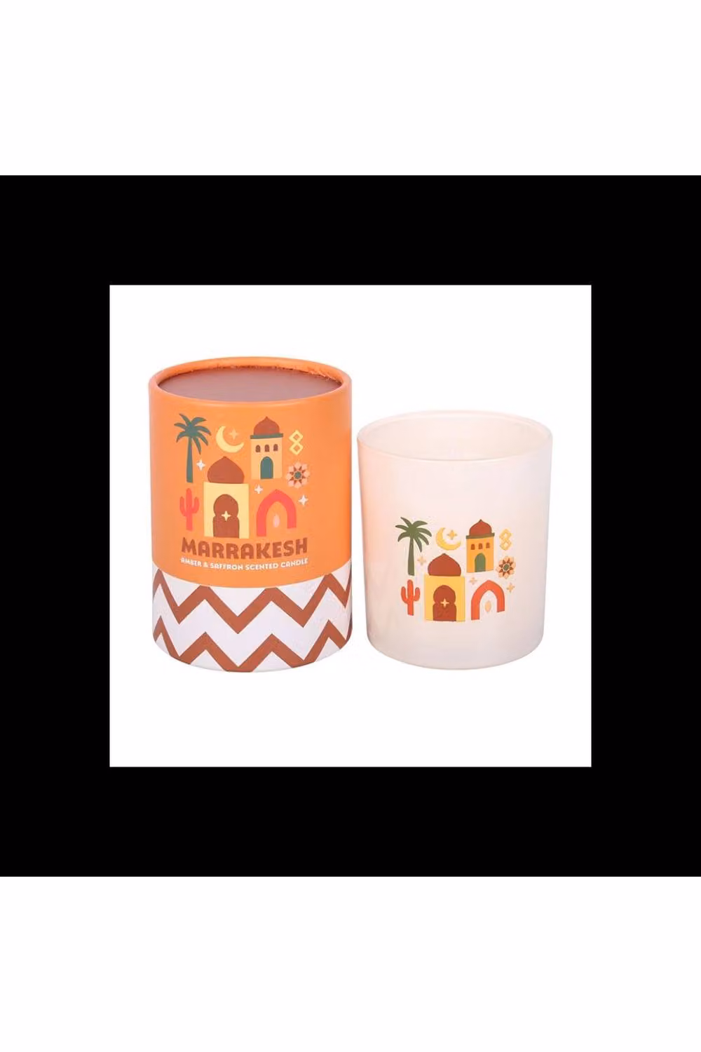KDMD Marrakesh Amber & Saffron Scented Candle in Orange – 2