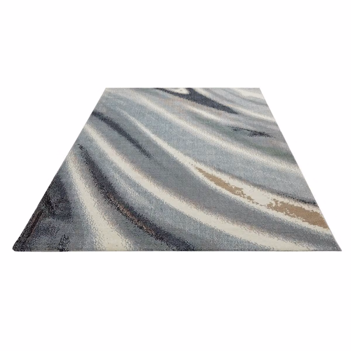 The Rug Shop UK Modern Abstract Grey Polyester and Jute Area Rug, W: 240 cm, D: 330 cm – 2