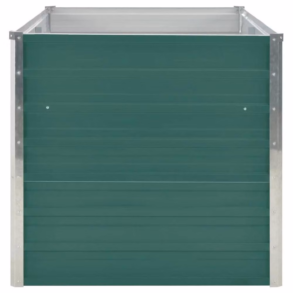 Berkfield Home Raised Garden Bed in Green Galvanised Steel, W: 160 cm, D: 80 cm, H: 77 cm – 3