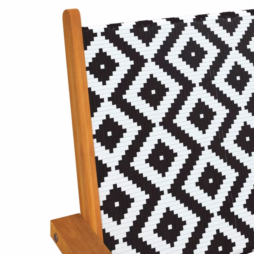 Berkfield Home Set of 6 Stable Garden Chairs in Brown Solid Acacia Wood – 5