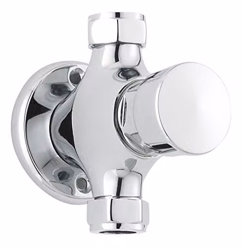 nuie A3788 Commercial Modern Exposed Non-Concussive Timed Shower Valve, Chrome, W: 94 mm, H: 68 mm