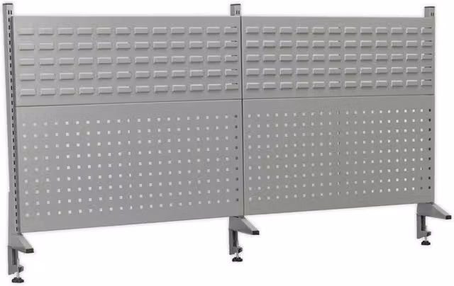 PerfoTool Loops Steel Industrial Workbench Back Panel Assembly in Grey, W: 173.5 cm