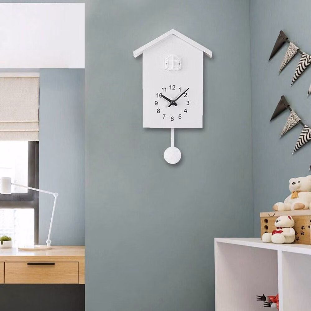 SPETLEK Modern White Quartz Cuckoo Wall Clock – 4