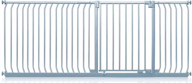 Safetots Elite Pressure Baby Gate, Matt Grey, Width: 216 cm - 225 cm
