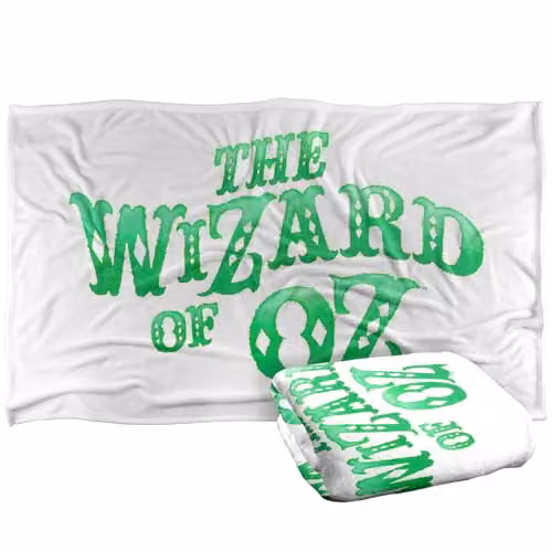 LOGOVISION The Wizard Of Oz Super Soft Fleece Throw Blanket, Green, W/D/H: 91 x 147 cm