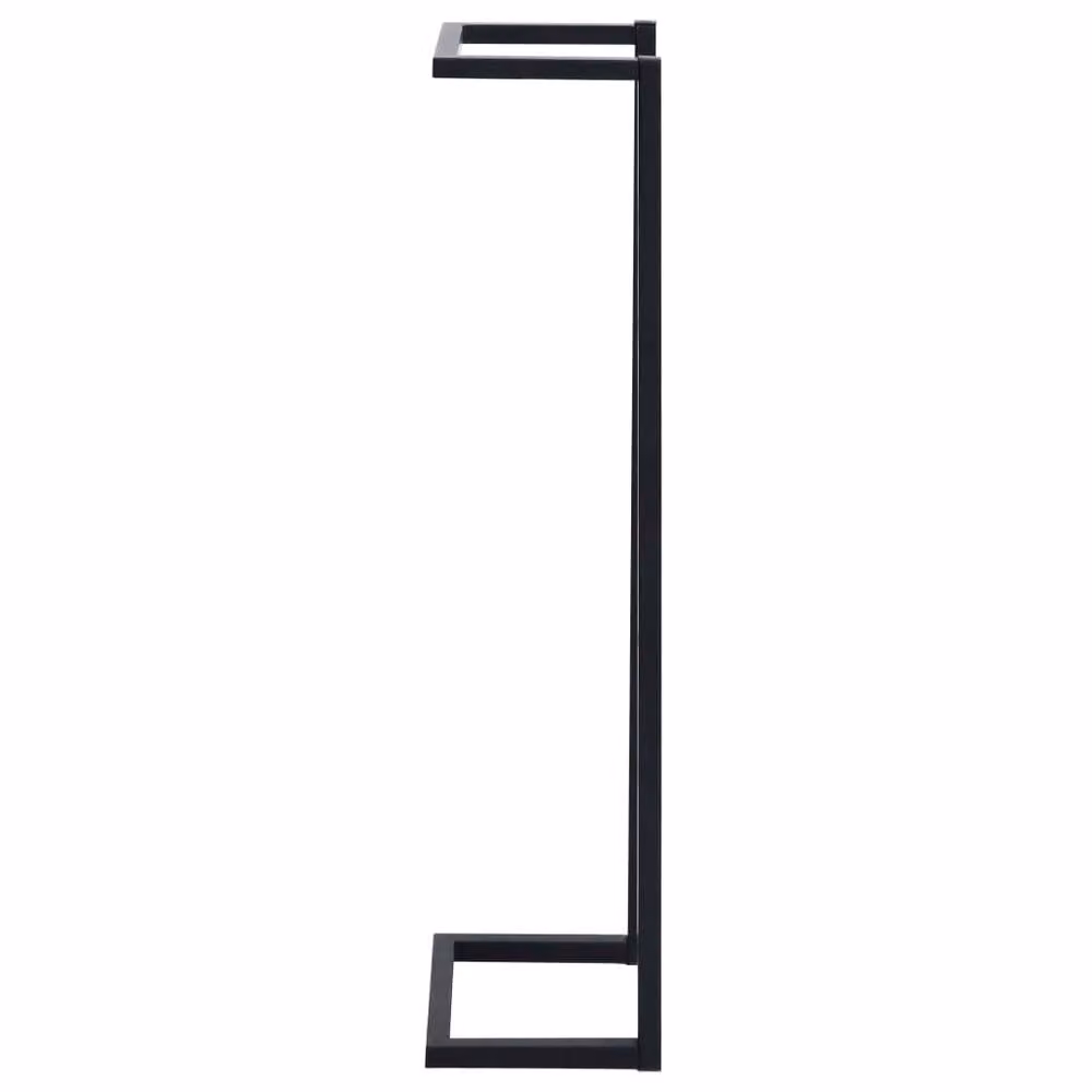 Berkfield Home Wall Mounted Metal Towel Rack in Black, W/D/H: 25 x 20 x 95 cm – 3