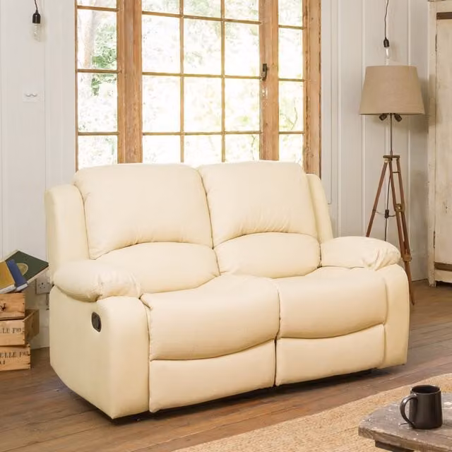 Artemis Home Glendale 2 Seat Manual Recliner Sofa in Beige