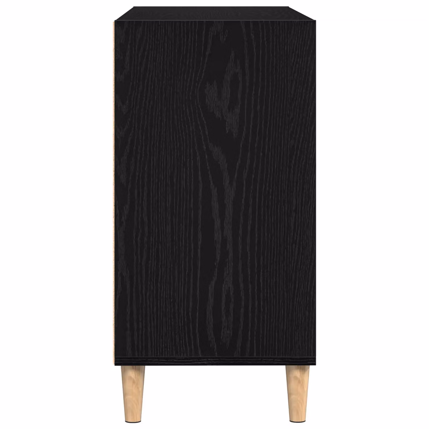 Berkfield Home Black Oak Sideboard, W/D/H: 103.5 x 35 x 70 cm – 4