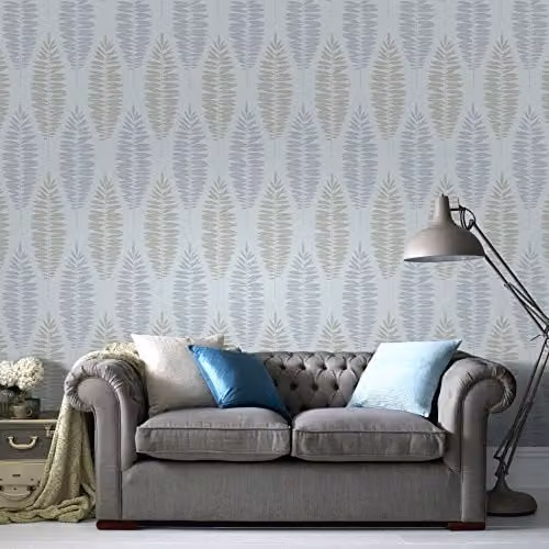 Boutique Lucia Floral Wallpaper in Blue