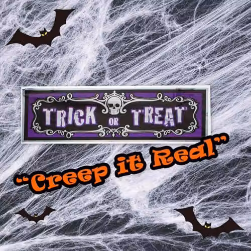 VFM e-Store Trick Or Treat Halloween Banner Decoration, Multicolour – 4