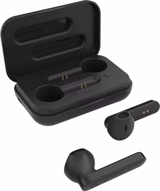 Streetz True Wireless Stereo Earbuds - Black