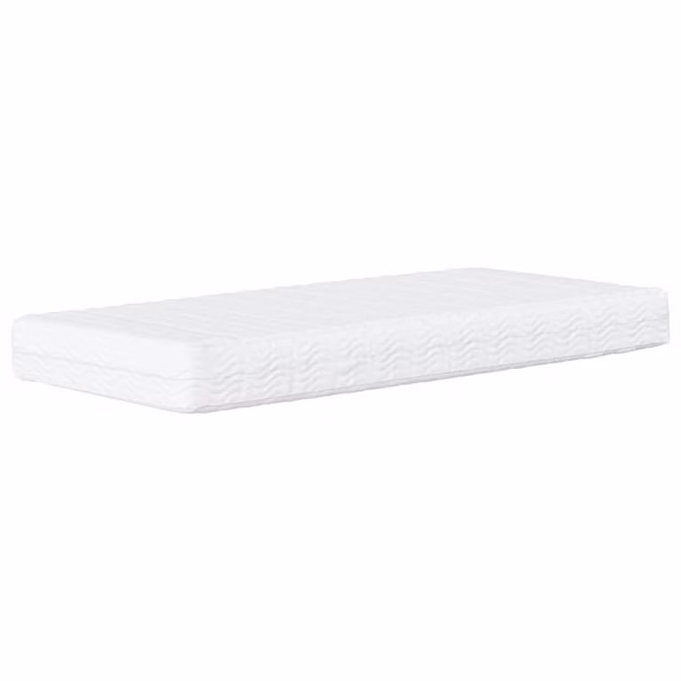 Berkfield Home Comfort Foam Mattress in White, W/D/H: 90 x 190 cm