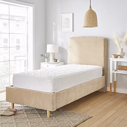 Starlight Beds Tempo Shorty Hybrid Memory Foam and Spring Mattress, White, 2ft6 x 5ft9